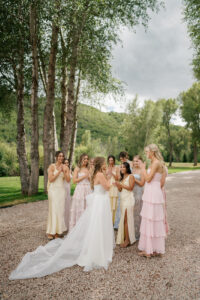 Bridesmaid in Aspen Colorado wedding