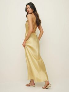 Reformation butter yellow summer dress