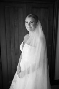 Bride getting ready for her Vail Colorado wedding