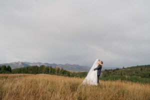 Bride and groom portraits at Telluride Wedding